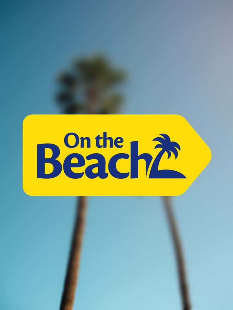 On the beach logo | Traveltek
