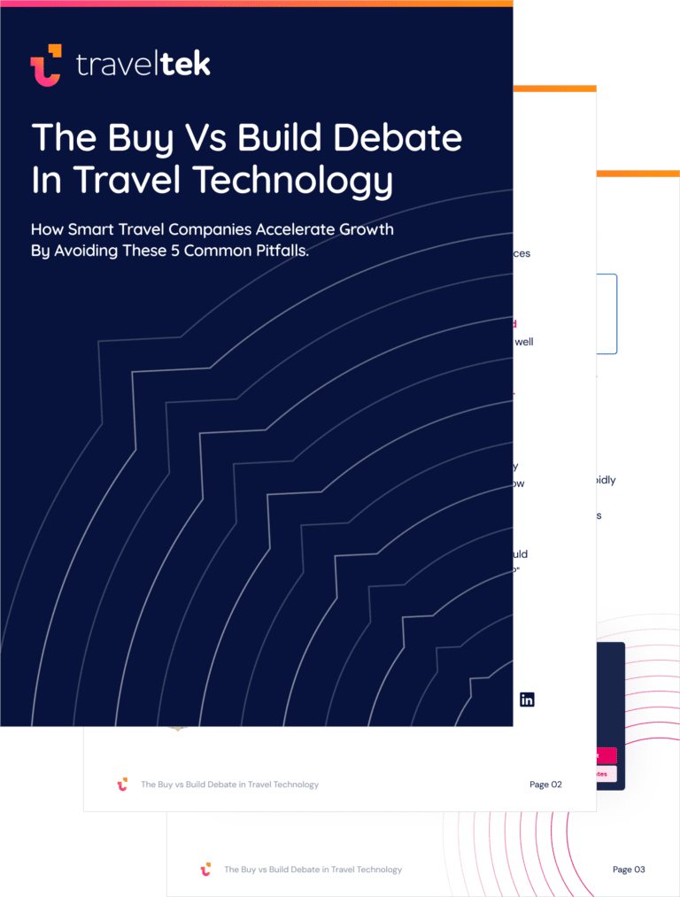 Buy vs Build Graphic | decorative image | traveltek