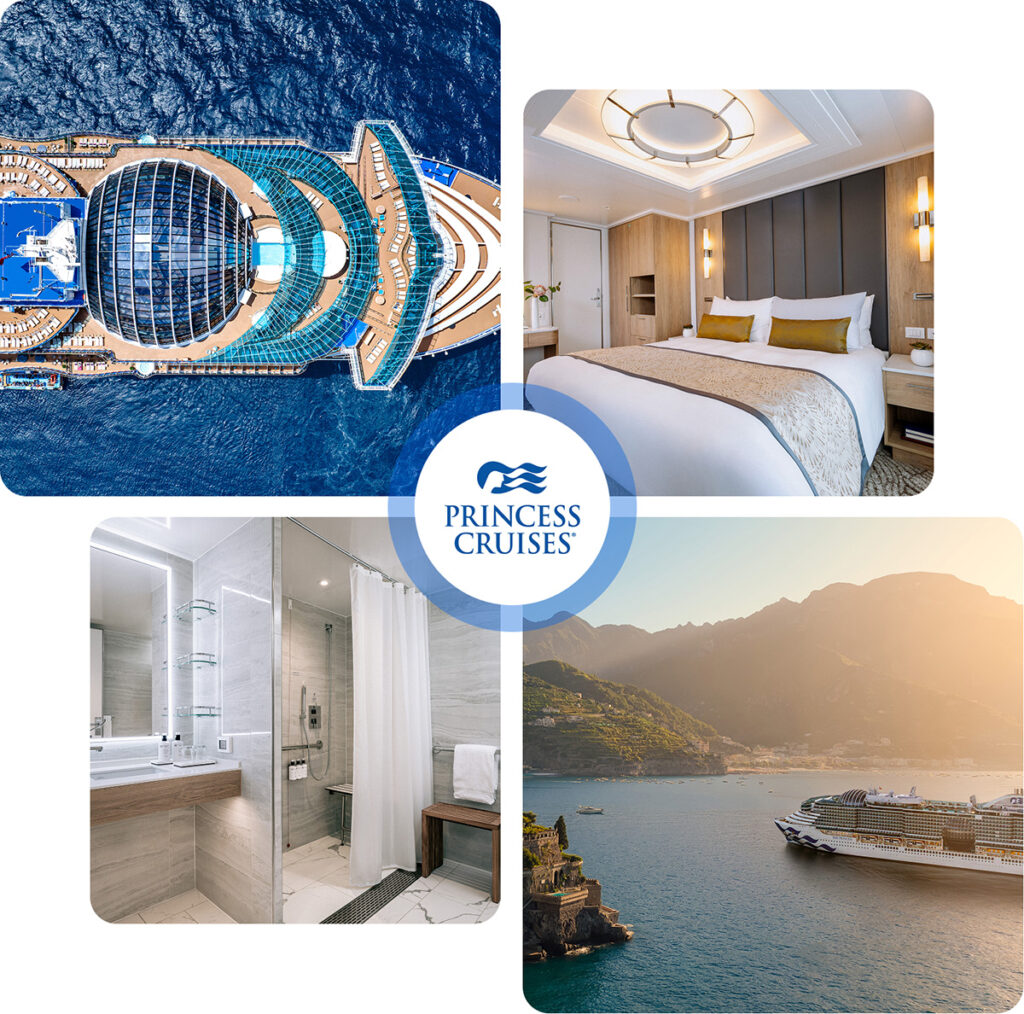 four images taken from Princess Cruises | traveltek