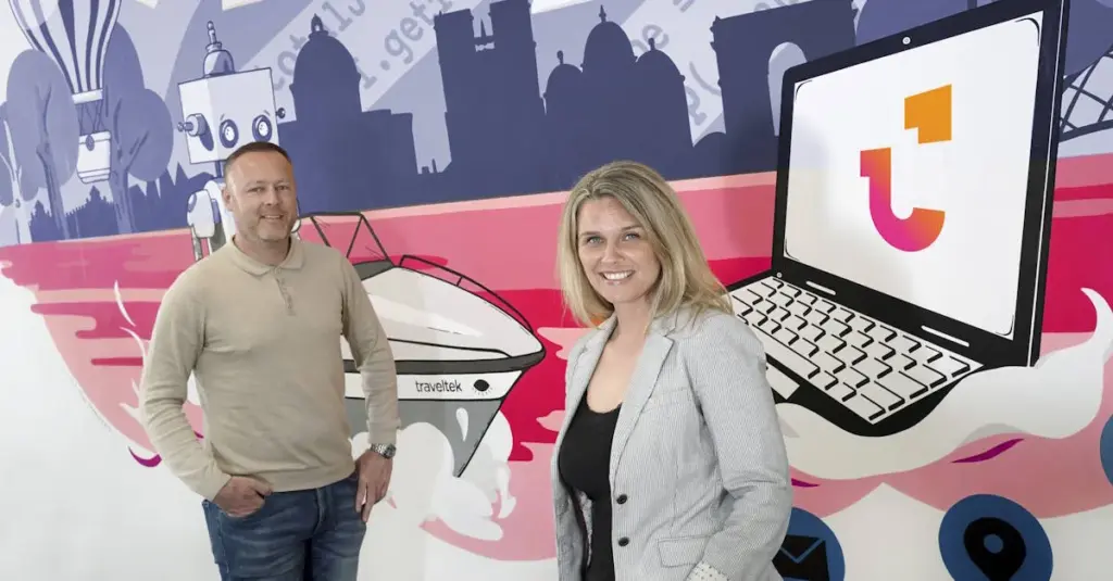 Mal and Cress in Traveltek Office